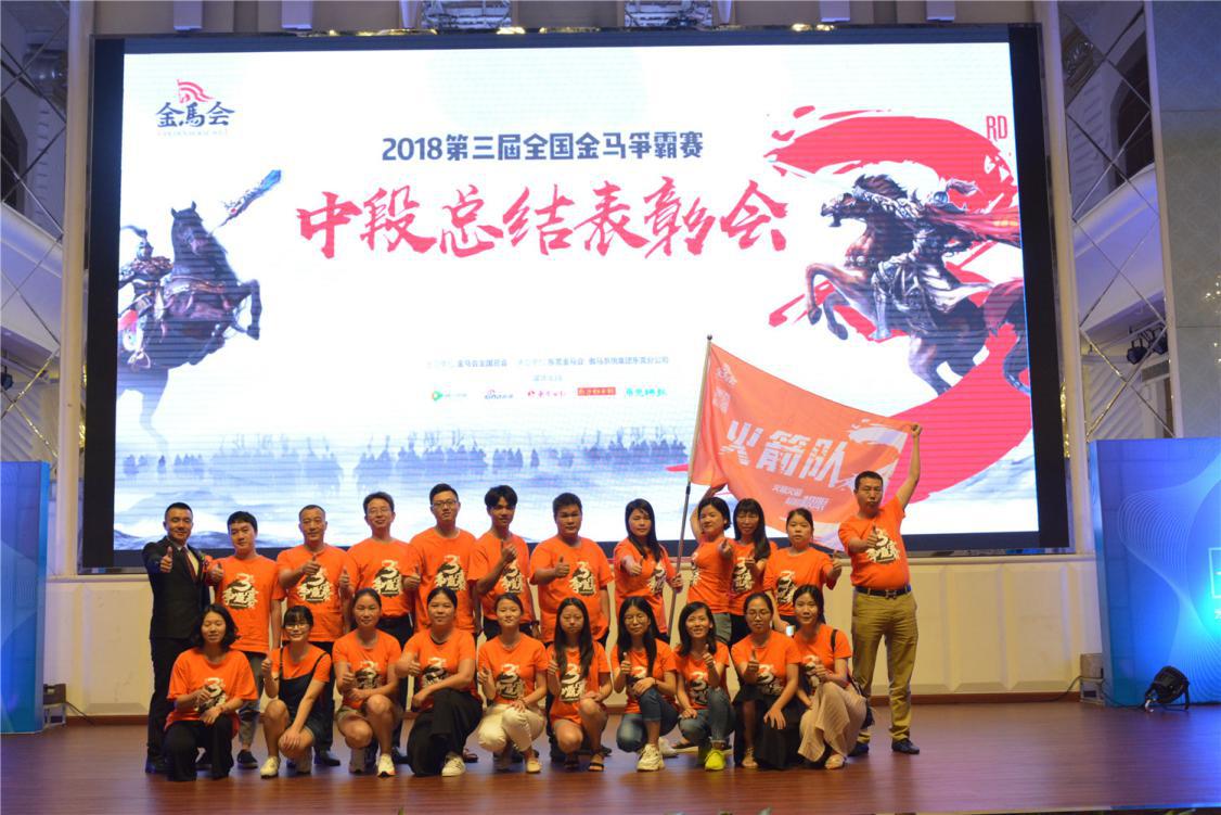 第三屆全國金馬爭霸賽現場：“火箭戰隊”團隊風采合照